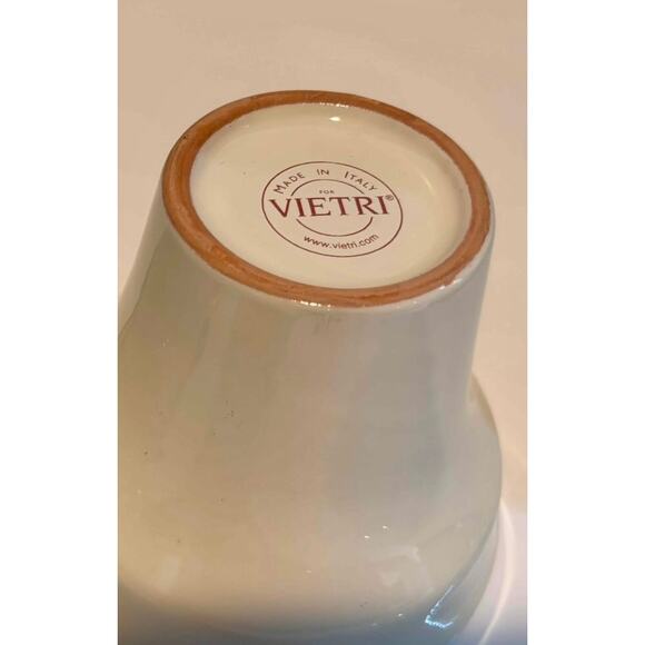 VIETRI Mugs Set of 2 Fresca Cream Rustic Edge Cups Made in Italy - Picture 2 of 10